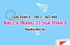 Bài 2.4 SGK Toán 8 tập 1 Kết nối tri thức